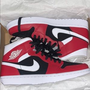 Women 7 1/2 red Jordans